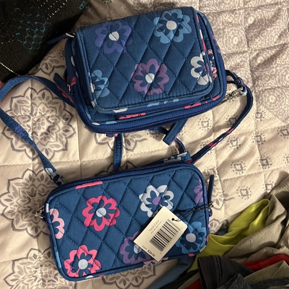 Two vera bradley - 1 wallet and 1 tech case